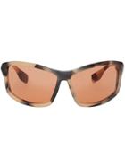 Burberry Wrap Frame Sunglasses - Orange