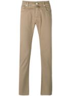 Jacob Cohen - Slim-fit Trousers - Men - Cotton/spandex/elastane - 33, Nude/neutrals, Cotton/spandex/elastane