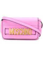 Moschino Logo Cross Body Bag - Pink & Purple
