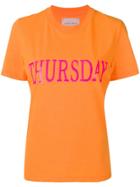 Alberta Ferretti Thursday Sequin Embellished T-shirt - Orange