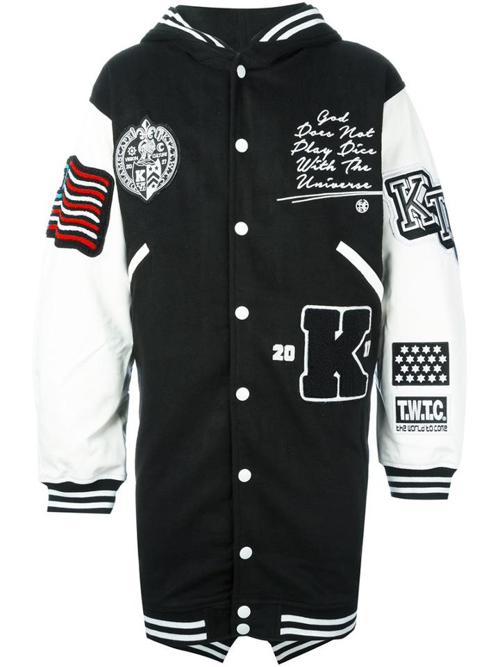Ktz Varsity Style Patched Coat