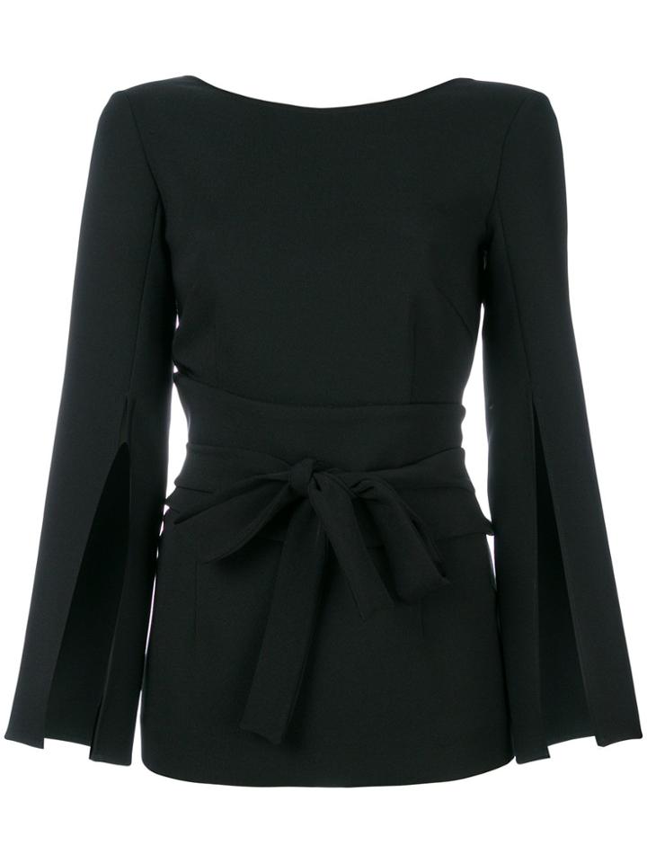P.a.r.o.s.h. Bow Tie Blouse - Black