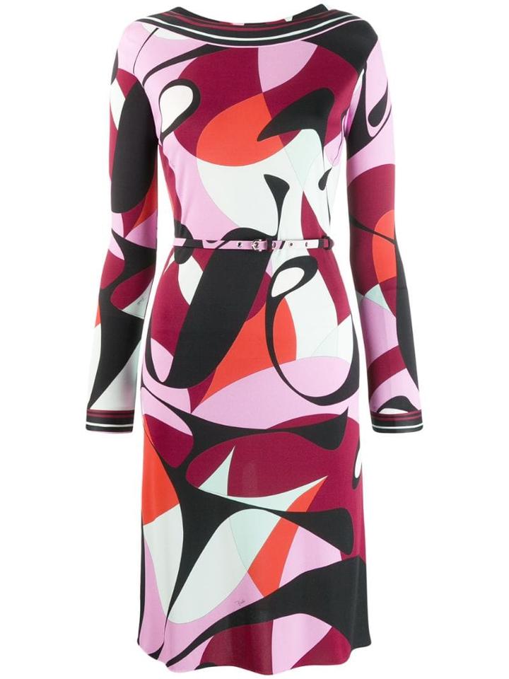 Emilio Pucci Mid-length Printed Dress - Black