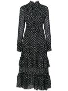 Alexis Pandora Polka Dot Print Dress - Black