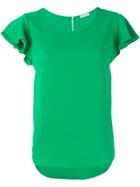 P.a.r.o.s.h. Ruffled Sleeve T-shirt - Green