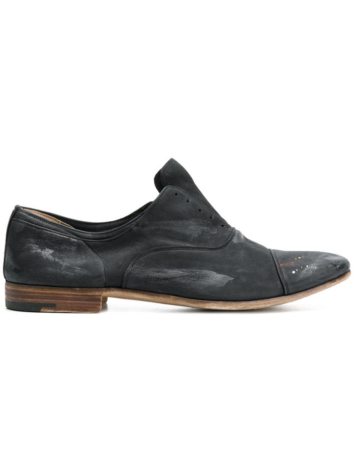 Premiata Laceless Oxford Shoes - Black