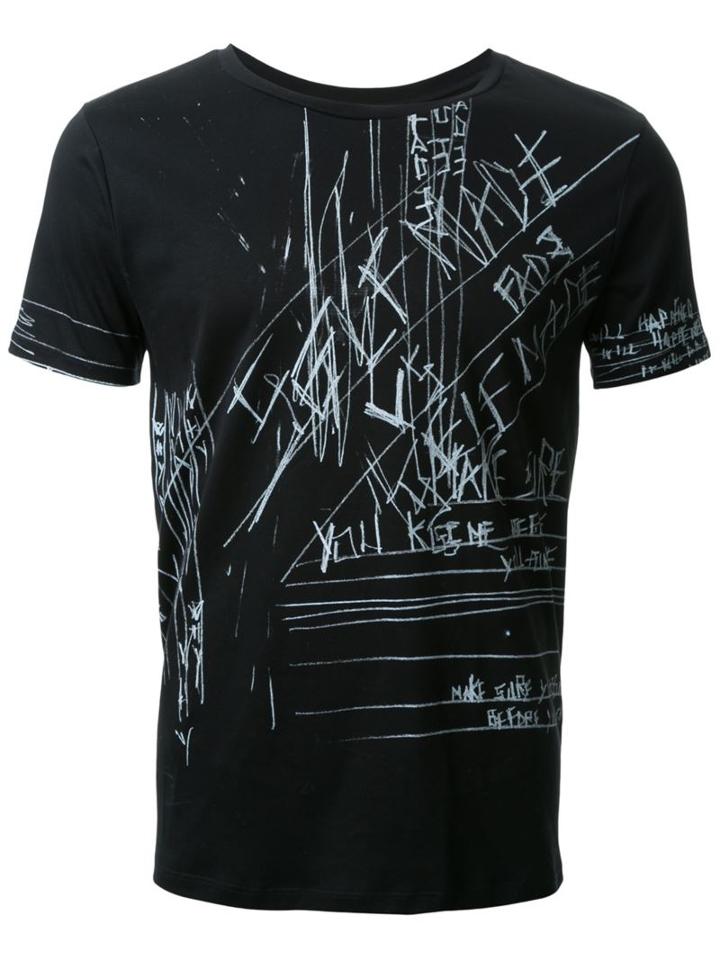 Fad Three Notes Print T-shirt