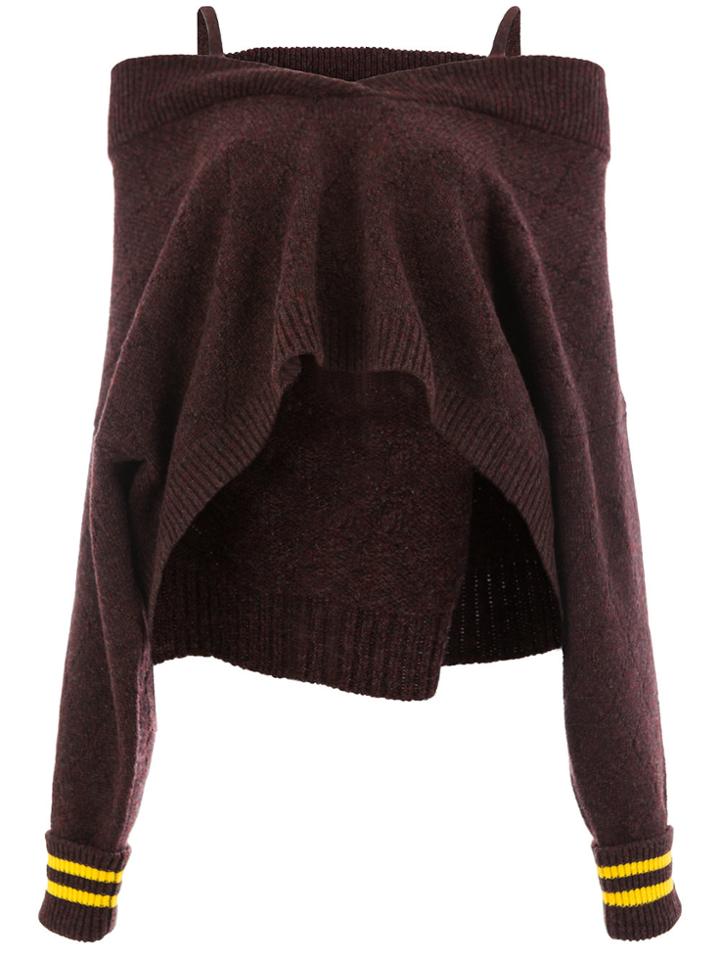 Maison Margiela Cold Shoulder Jumper - Red