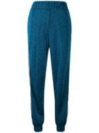 No Ka' Oi Glitter Detail Track Pants - Blue