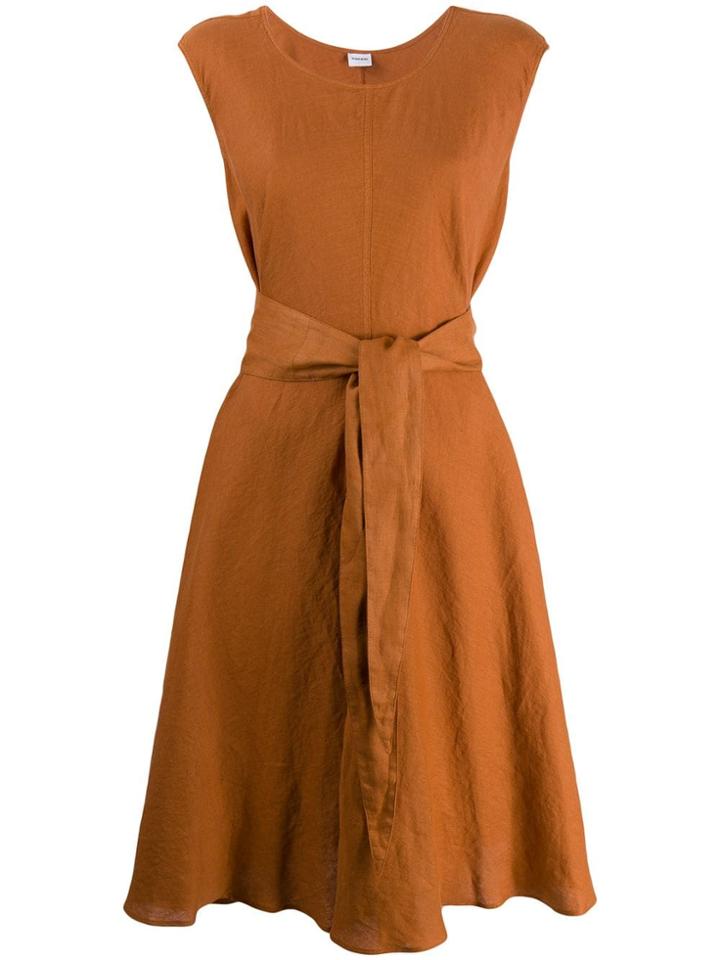Aspesi Belted Shift Dress - Orange