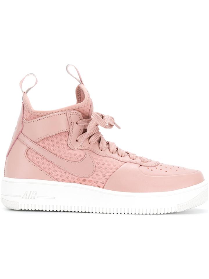 Nike Air Force 1 Ultraforce Mid Sneakers - Pink & Purple