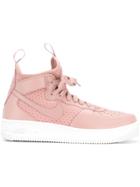 Nike Air Force 1 Ultraforce Mid Sneakers - Pink & Purple
