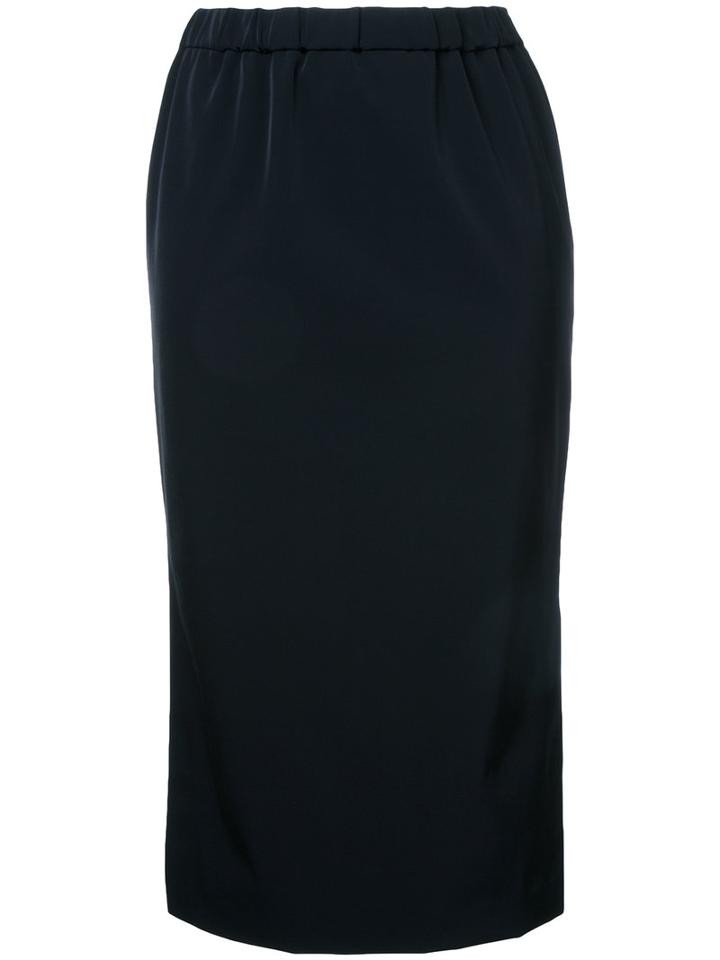 En Route Straight Skirt, Size: 2, Black, Nylon