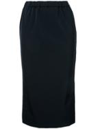 En Route Straight Skirt, Size: 2, Black, Nylon