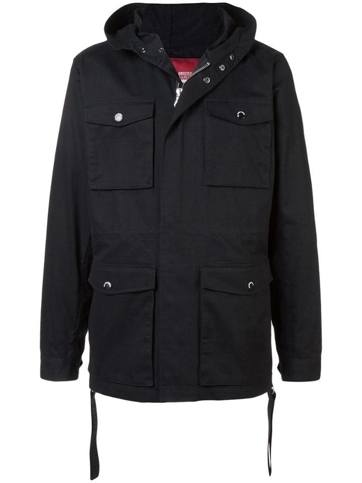 Mostly Heard Rarely Seen 8-bit Eyez Print Jacket - Black