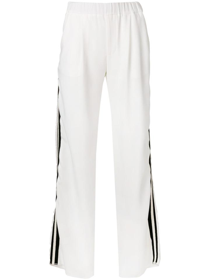 John Richmond Side Stripe Trousers - White