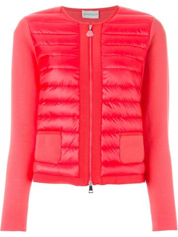 Moncler Coreana Jacket, Women's, Size: L, Red, Polyamide/cotton/feather Down