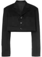Yohji Yamamoto Vintage Cropped Tailored Jacket - Black
