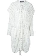 Ann Demeulemeester Lightweight Oversized Coat, Women's, Size: 38, White, Silk