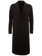 Yang Li Single Breasted Coat, Men's, Size: 48, Black, Polyamide/spandex/elastane/polyester/polyurethane