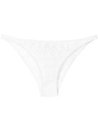 Tory Burch Floral Embroidered Bikini Briefs - White