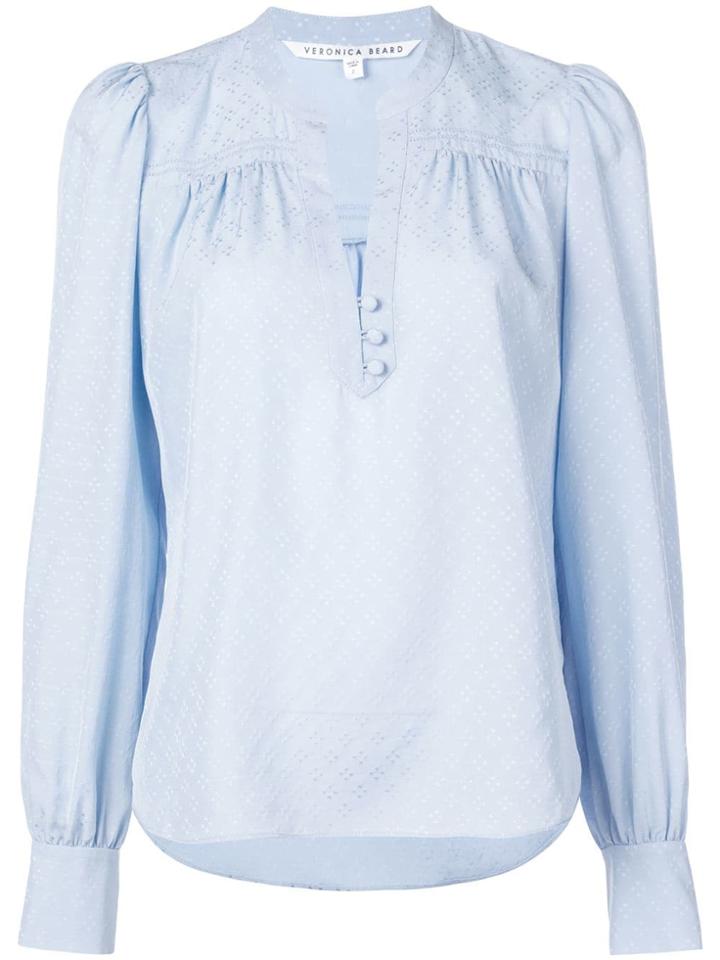 Veronica Beard V-neck Blouse - Blue