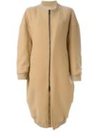 A.f.vandevorst Oversized Coat, Women's, Size: 36, Nude/neutrals, Cotton/polyamide/virgin Wool