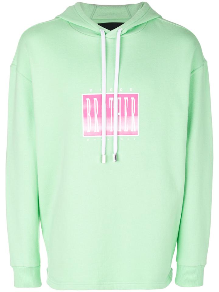 Palm Angels Printed Hoodie - Green
