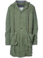 Greg Lauren Distressed Tent Jacket - Green