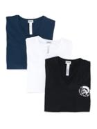 Diesel Pack Of Two T-shirts - Black