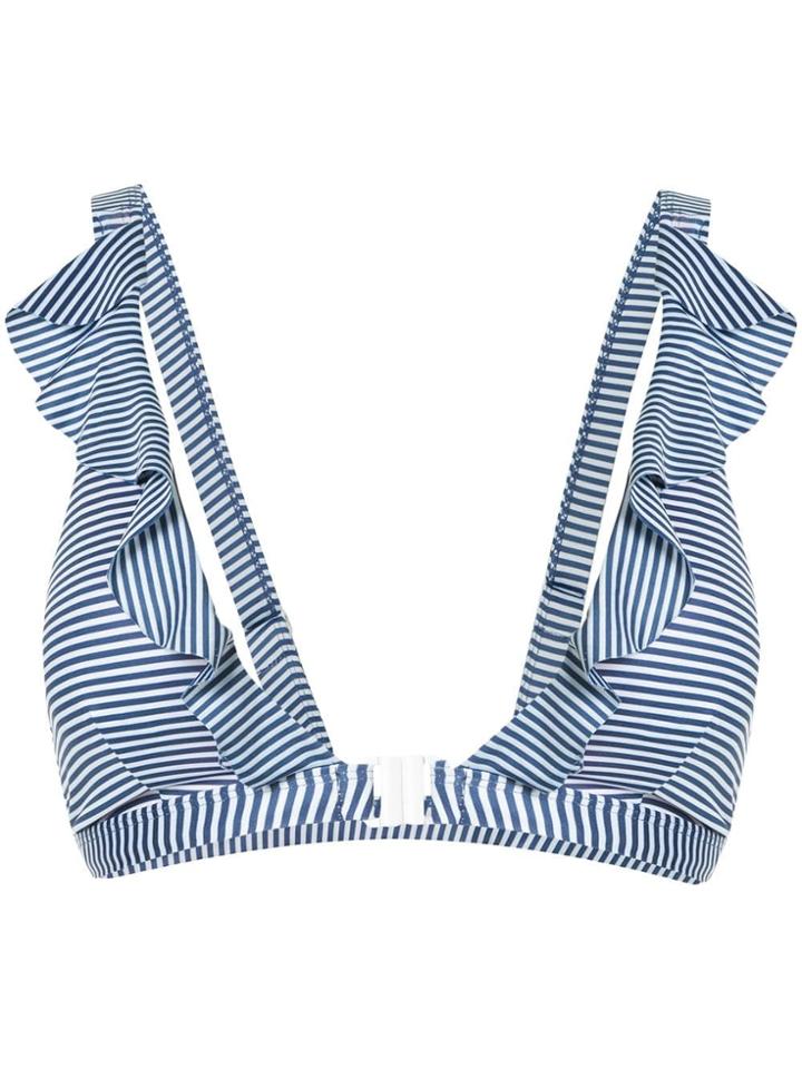 Duskii Spritz Ruffled Bikini Top - Multicolour