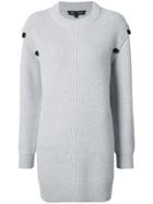 Proenza Schouler Button-embellished Sweater - Grey
