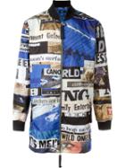 Blood Brother Patch Detail Ribbed Collar Coat