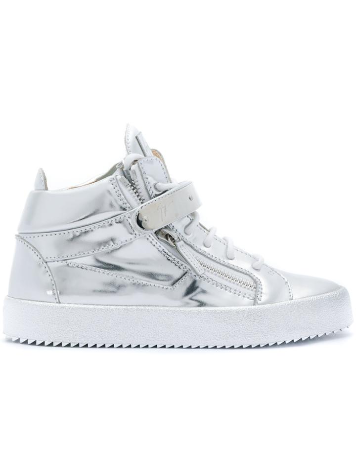 Giuseppe Zanotti Design Coby Hi-top Sneakers - Metallic