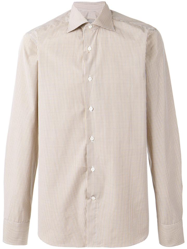 Canali Classic Shirt - Nude & Neutrals
