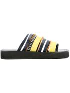 3.1 Phillip Lim Eva Multi Stripe Sandals - Black