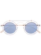 Mykita - 'siru' Sunglasses - Unisex - Stainless Steel - One Size, Grey, Stainless Steel