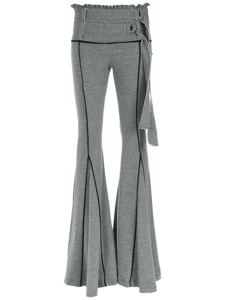 Andrea Bogosian Flared Trousers - Grey