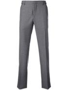 Prada Square Check Trousers - Grey
