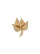 Susan Caplan Vintage 1966 Floral Brooch - Gold