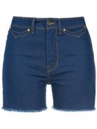 Amapô High Waisted Denim Shorts - Blue