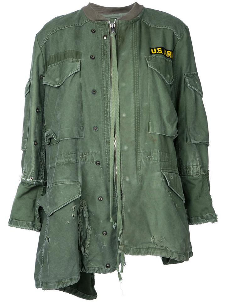 Greg Lauren - Rogue Jacket - Women - Cotton - 1, Green, Cotton