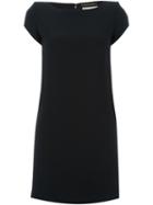 Saint Laurent Short Shift Dress, Women's, Size: 42, Black, Acetate/viscose/silk