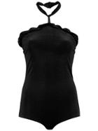 Lilly Sarti Velvet Bodysuit - Black