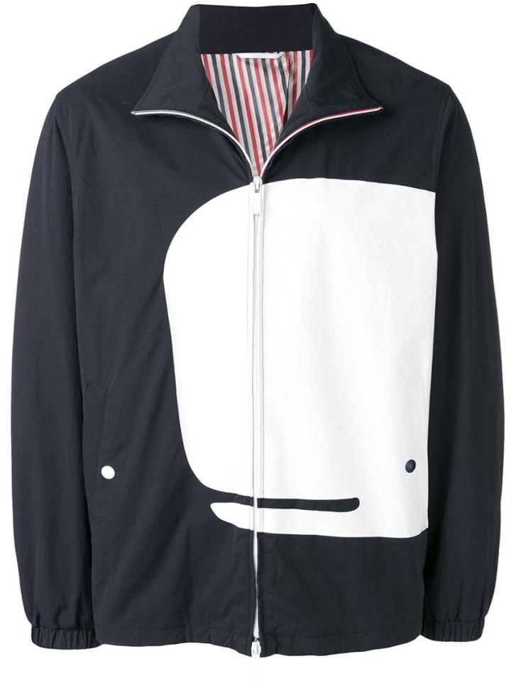 Thom Browne Large Whale Relaxed Jacket - Blue