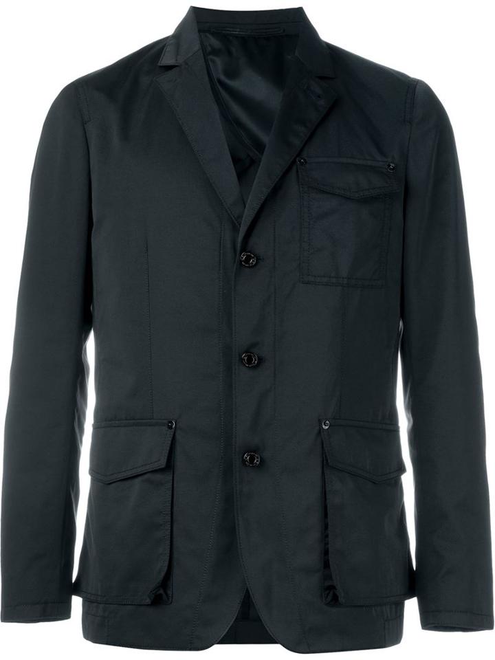 Givenchy Pocket Blazer, Men's, Size: 52, Black, Cotton/polyester/cupro
