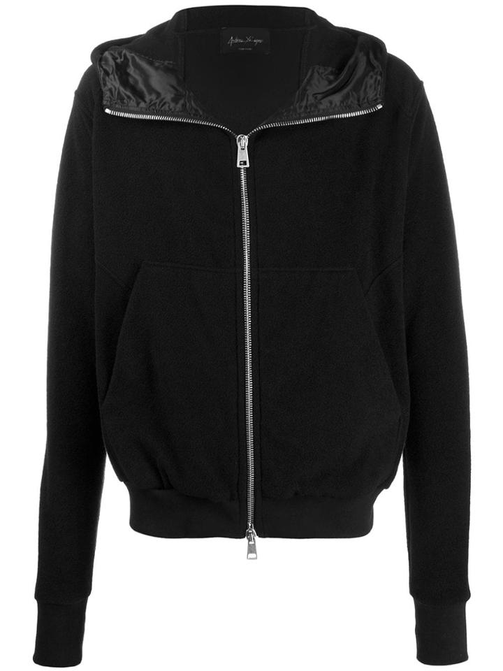 Andrea Ya'aqov Cashmere Zip-up Jacket - Black