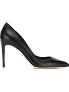 Dolce & Gabbana Pointed Toe Pumps, Women's, Size: 40, Black, Calf Leather/leather