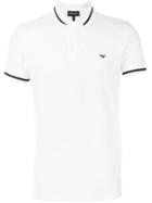 Emporio Armani Jersey Polo Shirt, Men's, Size: Xl, White, Cotton/polyester