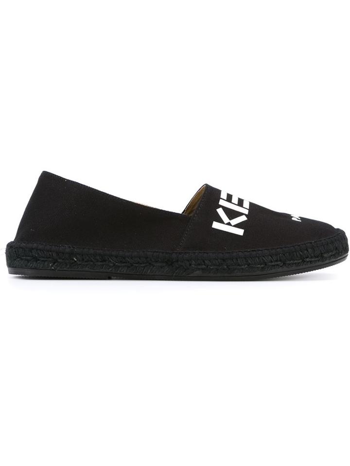 Kenzo Kenzo Paris Espadrilles, Men's, Size: 42, Black, Leather/rubber/cotton
